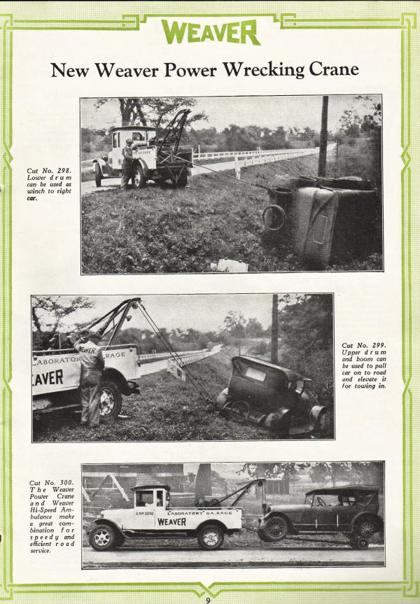 Weaver Power Wrecking Crane 1928