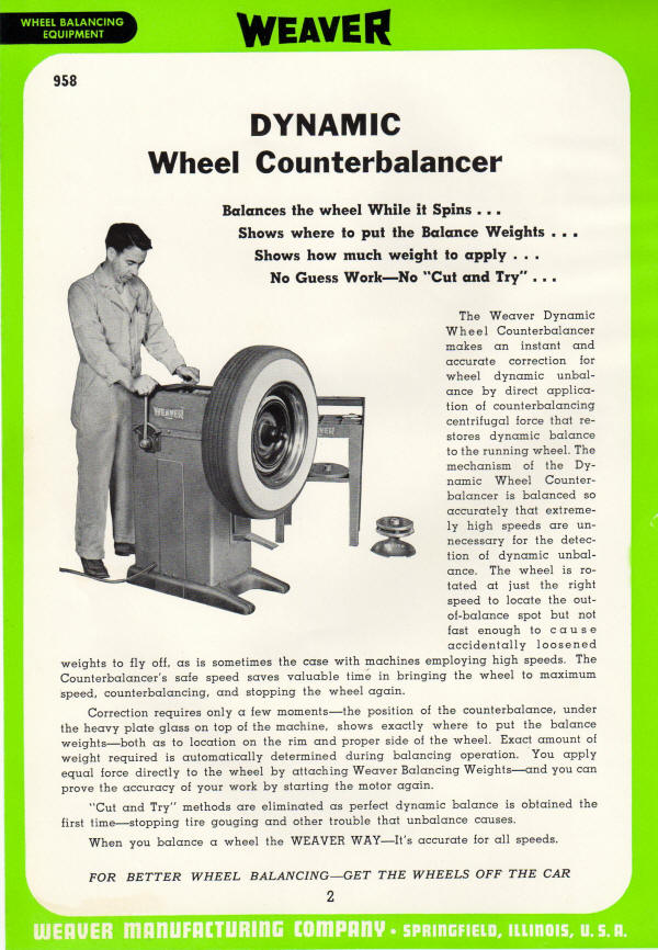 Weaver Dynamic Counter Balancer for Tires